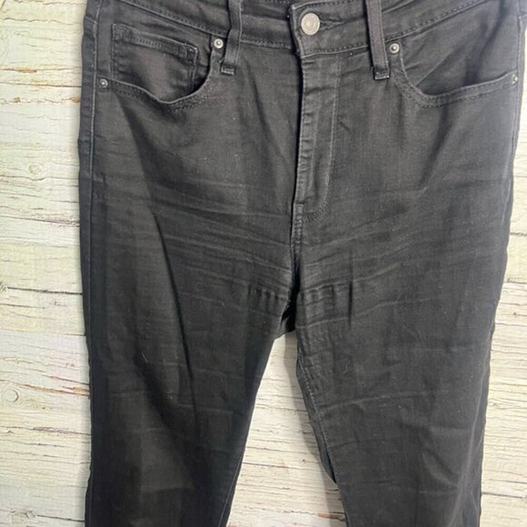 Levis Jeans 725 High Rise Bootcut Women's Size 28 black  Denim Stretch - Picture 3 of 7